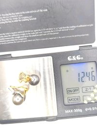 Ohrringe 750 Gold Diamant Perle Stecker 0,8 ct - Bild 4