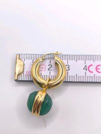 Ohrringe 585 Gelbgold Perle Ohrstecker Creolen - Bild 3