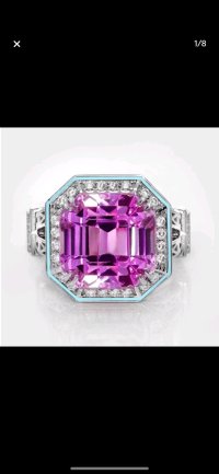 Verlobungsring 585 Gelbgold Kunzit 14,15 ct Diamant - Bild 3