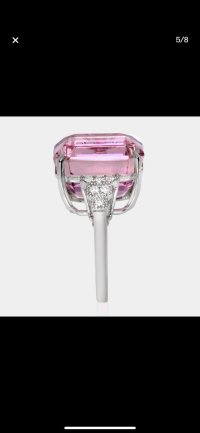Verlobungsring 585 Gold 14K Kunzit 19,88ct Diamant - Bild 6
