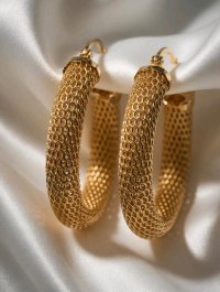 Creolen 585 / 14 Karat Gelbgold - Bild 1