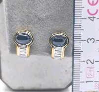 Ohrringe 750 Gold Diamant Saphir - Bild 2