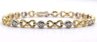 Tennisarmband 750 Gold Diamant 0,7 ct - Bild 1