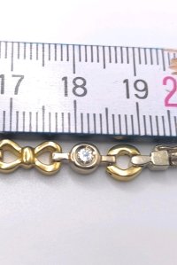 Tennisarmband 750 Gold Diamant 0,7 ct - Bild 3