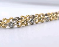 Tennisarmband 750 Gold Diamant 0,7 ct - Bild 8