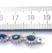 Armreif 585 Gelbgold Diamant Saphir 10,9 ct - Bild 5