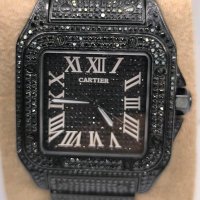 Cartier Santos 100 Ring schwarze Diamanten - Bild 1