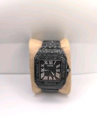 Cartier Santos 100 Ring schwarze Diamanten - Bild 2