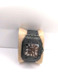 Cartier Santos 100 Ring schwarze Diamanten - Bild 7