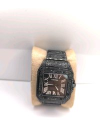 Cartier Santos 100 Ring schwarze Diamanten - Bild 8