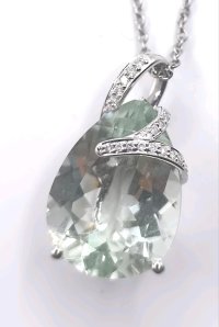 585 Gold Anhänger Aquamarin 13ct Diamant - Bild 9