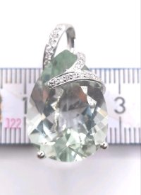 585 Gold Anhänger Aquamarin 13ct Diamant - Bild 10