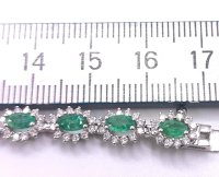 Armreif 585 Gold Diamant 2,9 ct Smaragd 5,92 ct - Bild 6