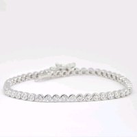 Tennisarmband 750 Gold 3,64 ct Diamanten - Bild 2