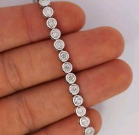 Tennisarmband 750 Gold mit 3,64 ct Diamanten - Bild 3