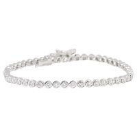 Tennisarmband 750 Gold 3,64 ct Diamanten - Bild 5