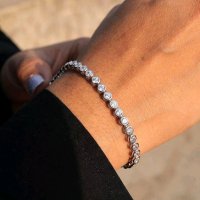Tennisarmband 750 Gold mit 3,64 ct Diamanten - Bild 7