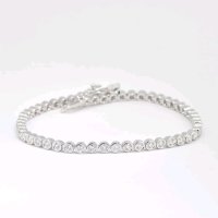 Tennisarmband 750 Gold mit 3,64 ct Diamanten - Bild 13