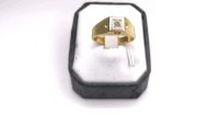 Siegelring 585 Gelbgold mit 0,45 ct Diamant - Bild 3