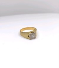 Siegelring 585 Gelbgold mit 0,45 ct Diamant - Bild 7