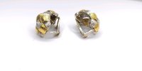 Ohrstecker 750 Weißgold 18K Designer Ohrringe - Bild 3