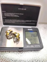 Ohrstecker 750 Weißgold 18K Designer Ohrringe - Bild 5