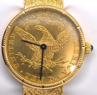 Corum Goldmünzenuhr 750er Gelbgold 18K - Bild 4