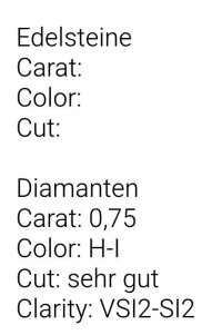 Diamantring 750 Weißgold 0,75 ct - Bild 2