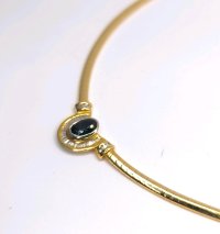 Collier 750 Gold Saphir Diamanten - Bild 4