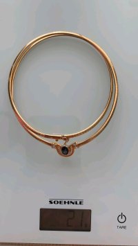 Collier 750 Gold Saphir Diamanten - Bild 5