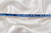 Antiker Armreif 750 Gold mit 4,2 ct Saphir - Bild 4