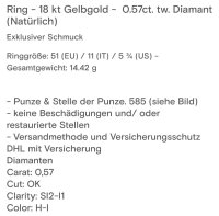 Ring 750 Roségold 0,57 ct Diamanten - Bild 2