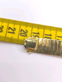 Armreif 750 Gelbgold massiv breit - Bild 7