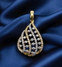 Anhänger 750 Gold mit Diamant 0,45 ct - Bild 3