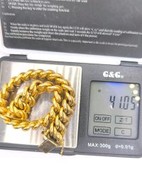 Armreif 750 Gold massiv breit 18 Karat - Bild 3
