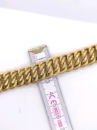 Massiver 750 Gold-Armreif 18K breit - Bild 5