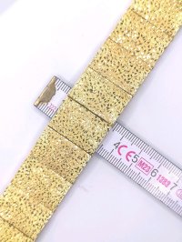 Armreif 585 Gelbgold 14 Karat massiv breit - Bild 3