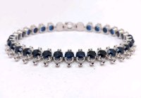 Armreif 750 Gelbgold mit Saphir & Diamant - Bild 5