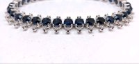 Armreif 750 Gelbgold mit Saphir & Diamant - Bild 8