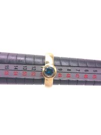 Ring 585 Gelbgold mit 0,4 ct blauem Diamant - Bild 4