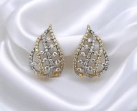 Ohrringe 750 Gold mit 0,52 ct Diamant - Bild 1