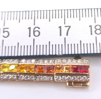 Armreif 750 Gold Diamant 2,38ct Saphir 8,11ct - Bild 5