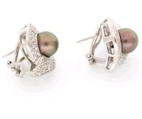Ohrringe 750 Gold Tahiti-Perle Diamant 2,2 ct - Bild 6