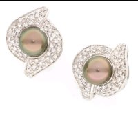 Ohrringe 750 Gold Tahiti-Perle Diamant 2,2 ct - Bild 8