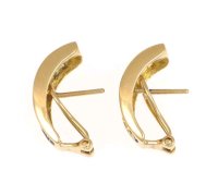 Ohrringe 750 Gold 1,2 ct Saphir Creolen - Bild 6