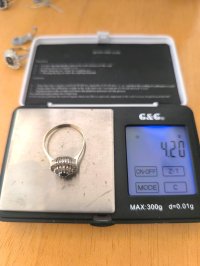 Ring 585 Gold mit 0,85 ct Diamant & Saphir - Bild 6