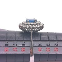 Ring 750 Gold Diamant 0,75 ct & Saphir - Bild 4