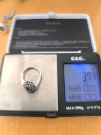Ring 750 Gold Diamant 0,75 ct & Saphir - Bild 5