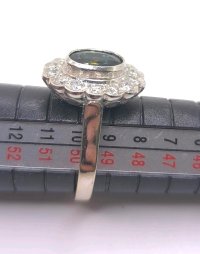 Goldring 585/14K Diamant 1ct G-H & Saphir - Bild 5