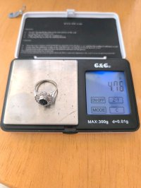 Goldring 585/14K Diamant 1ct G-H & Saphir - Bild 7